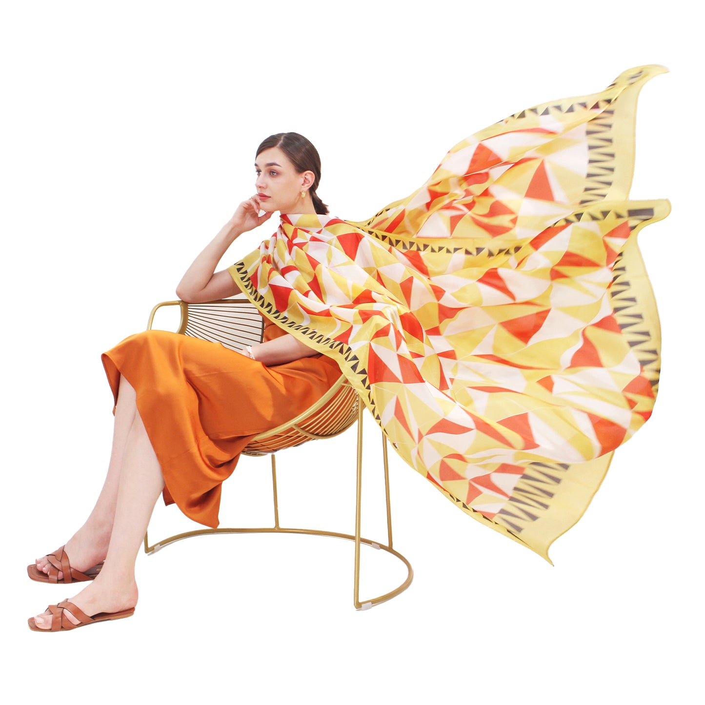 DANA XU Women's 100% Mulberry Satin Silk Pashmina Shawl Wraps Extra Large Floral Scarf for Evening Dresses, Soft Oversized