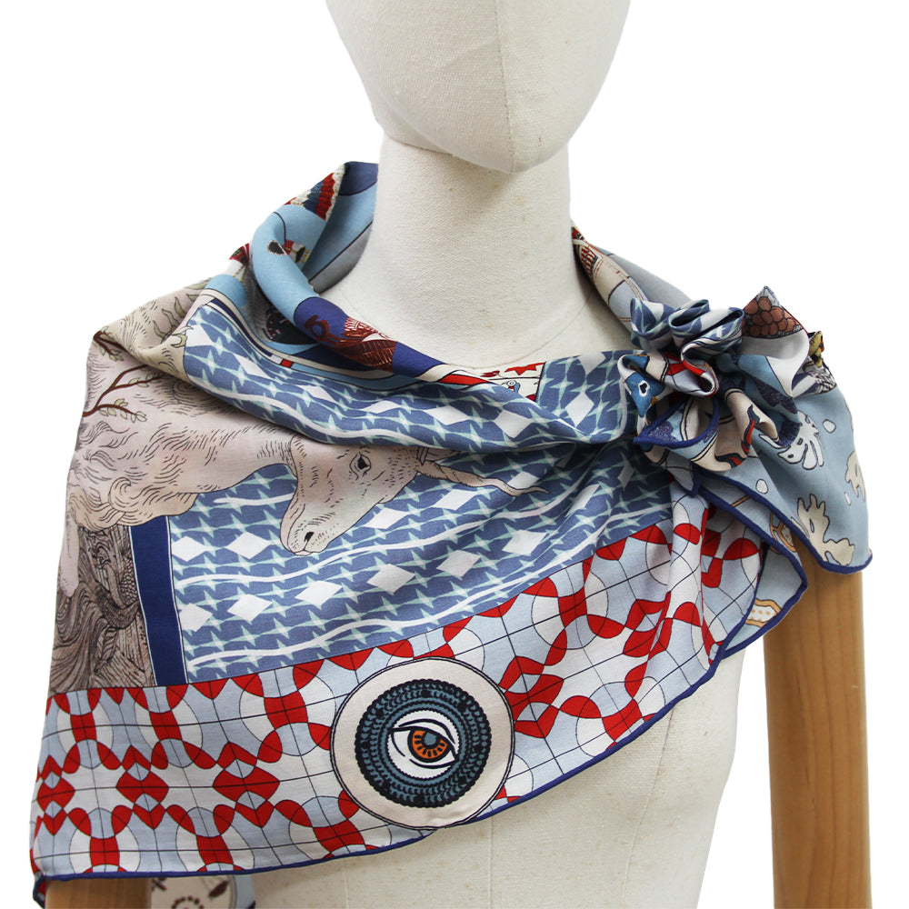 DANA XU 35”x35ââ‚?Rose Fiber Silk Scarf for Women Plant Fiber Eco-Friendly Breathable Naturally Scented Renewable Recycled
