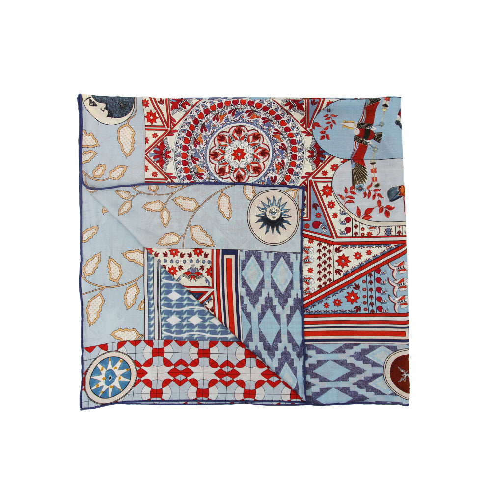 DANA XU 35”x35ââ‚?Rose Fiber Silk Scarf for Women Plant Fiber Eco-Friendly Breathable Naturally Scented Renewable Recycled