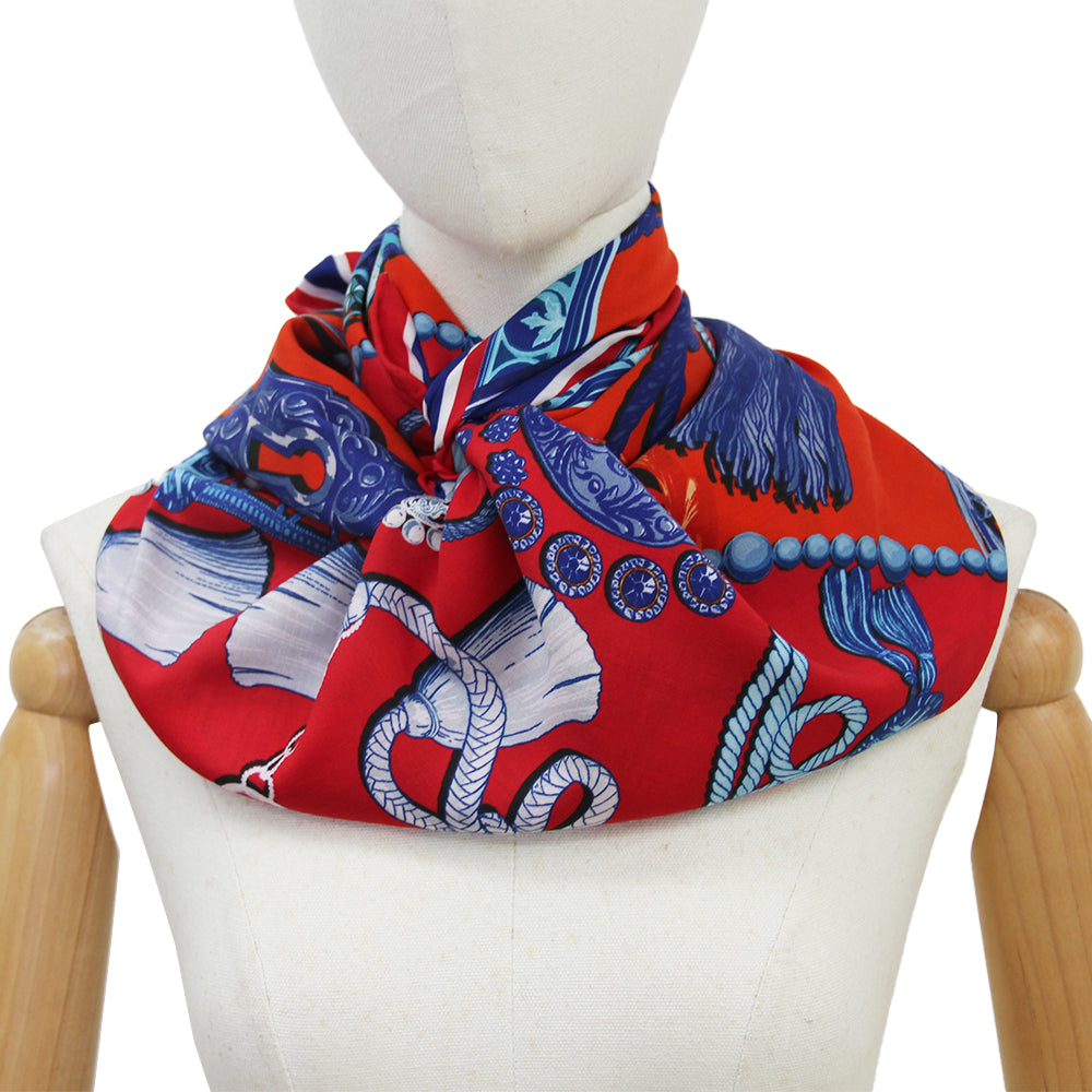 DANA XU 35”x35ââ‚?Rose Fiber Silk Scarf for Women Plant Fiber Eco-Friendly Breathable Naturally Scented Renewable Recycled