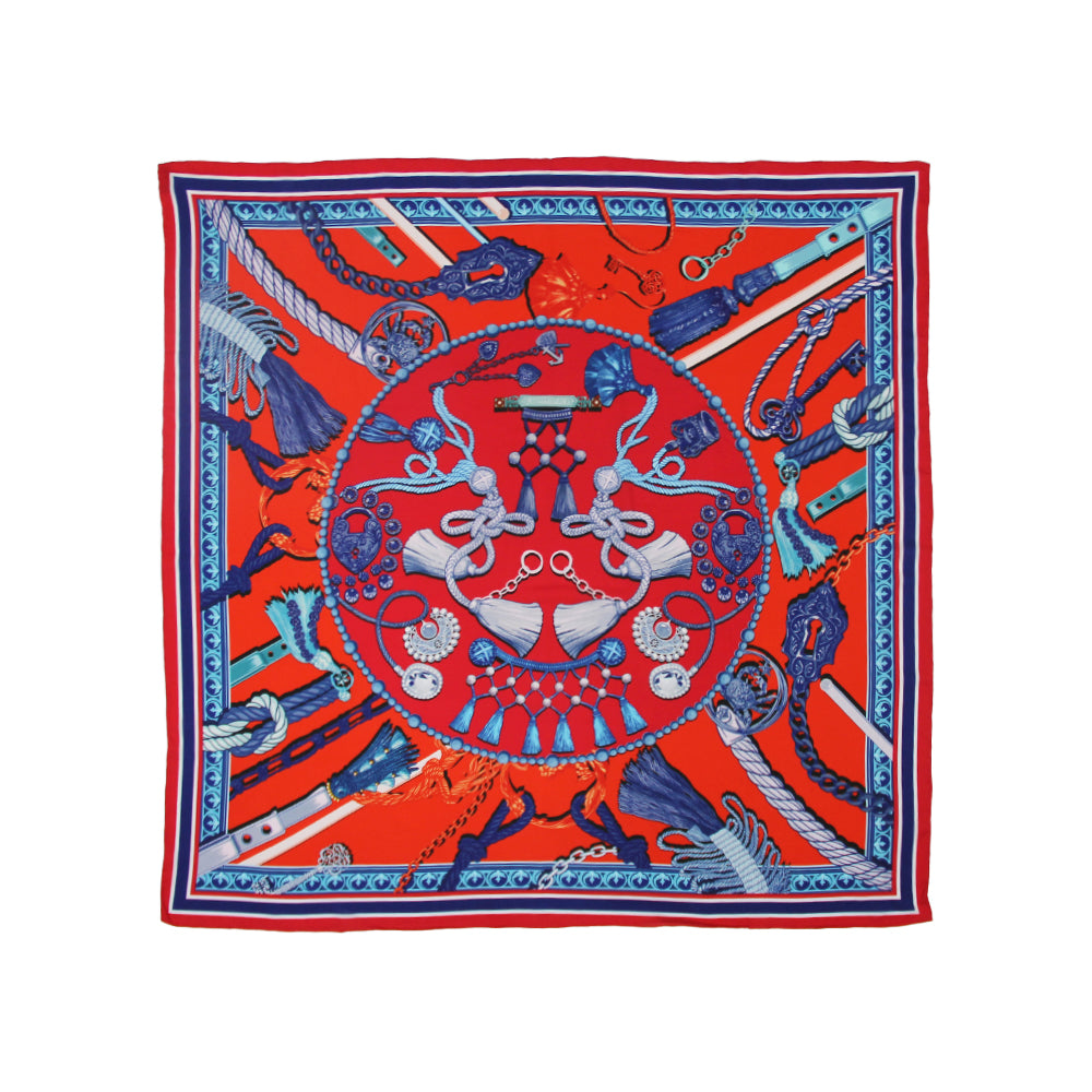 DANA XU 35”x35ââ‚?Rose Fiber Silk Scarf for Women Plant Fiber Eco-Friendly Breathable Naturally Scented Renewable Recycled