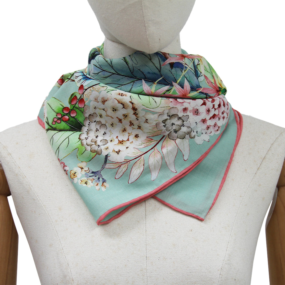 DANA XU 35”x35ââ‚?Rose Fiber Silk Scarf for Women Plant Fiber Eco-Friendly Breathable Naturally Scented Renewable Recycled