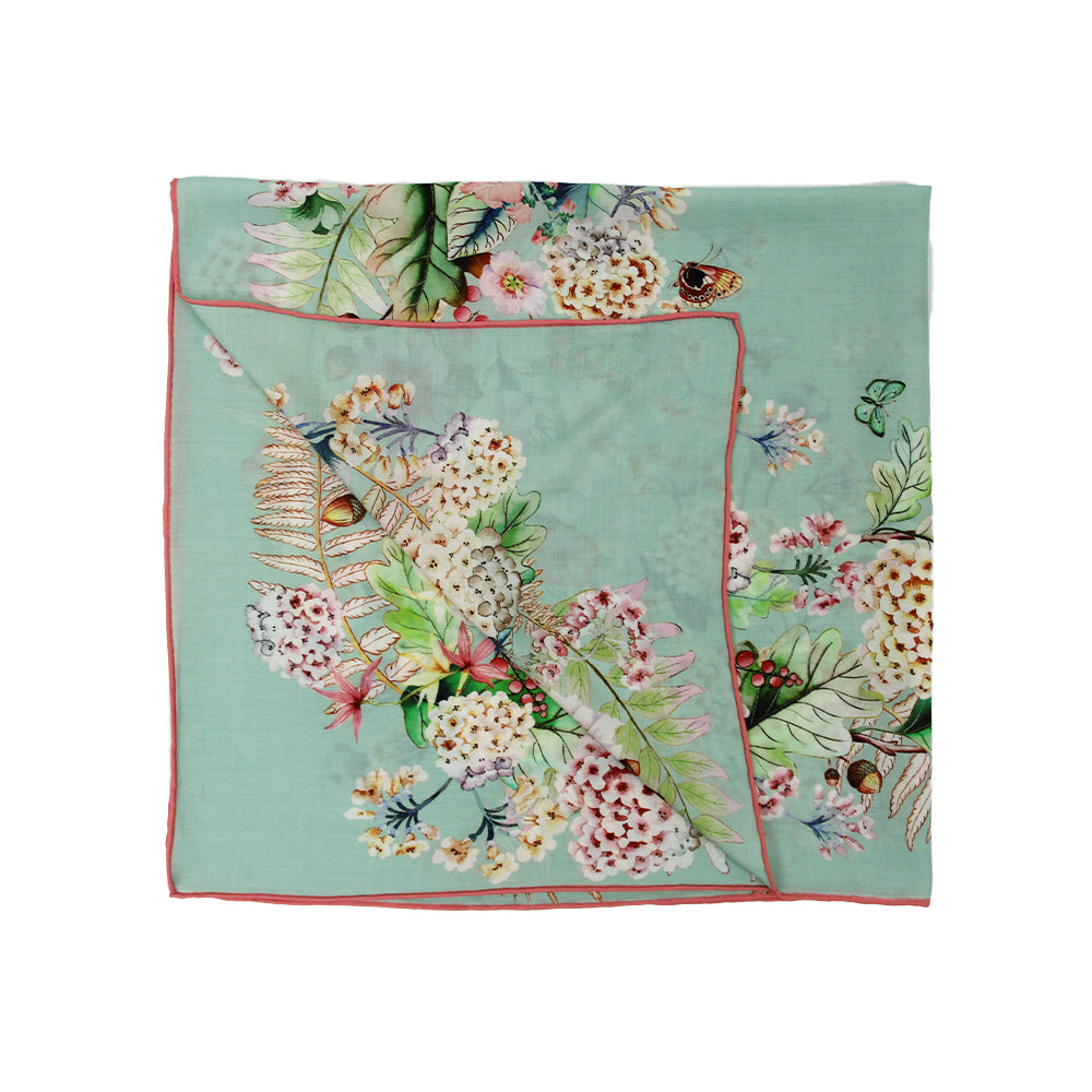 DANA XU 35”x35ââ‚?Rose Fiber Silk Scarf for Women Plant Fiber Eco-Friendly Breathable Naturally Scented Renewable Recycled