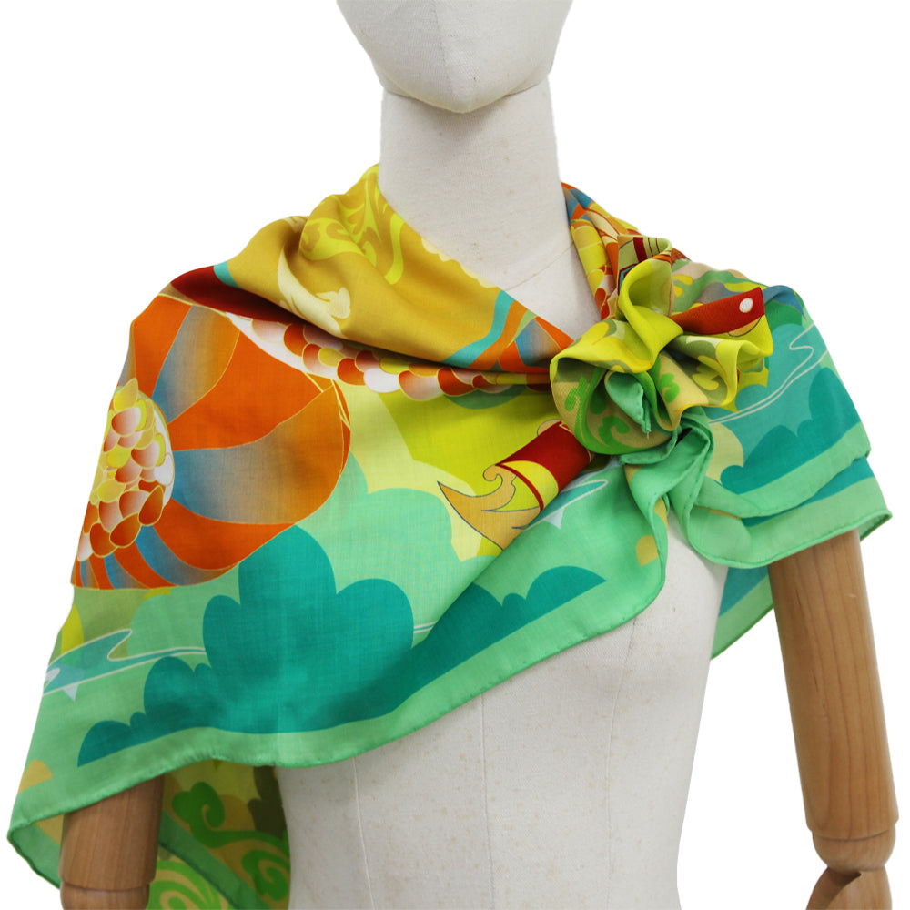 DANA XU 35”x35ââ‚?Rose Fiber Silk Scarf for Women Plant Fiber Eco-Friendly Breathable Naturally Scented Renewable Recycled