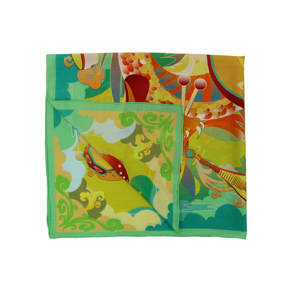DANA XU 35”x35ââ‚?Rose Fiber Silk Scarf for Women Plant Fiber Eco-Friendly Breathable Naturally Scented Renewable Recycled