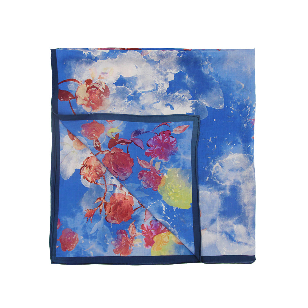DANA XU 35”x35ââ‚?Rose Fiber Silk Scarf for Women Plant Fiber Eco-Friendly Breathable Naturally Scented Renewable Recycled