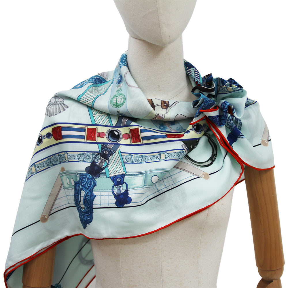 DANA XU 35”x35ââ‚?Rose Fiber Silk Scarf for Women Plant Fiber Eco-Friendly Breathable Naturally Scented Renewable Recycled