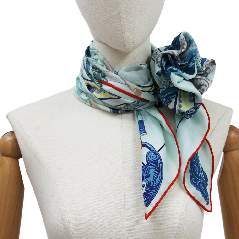 DANA XU 35”x35ââ‚?Rose Fiber Silk Scarf for Women Plant Fiber Eco-Friendly Breathable Naturally Scented Renewable Recycled