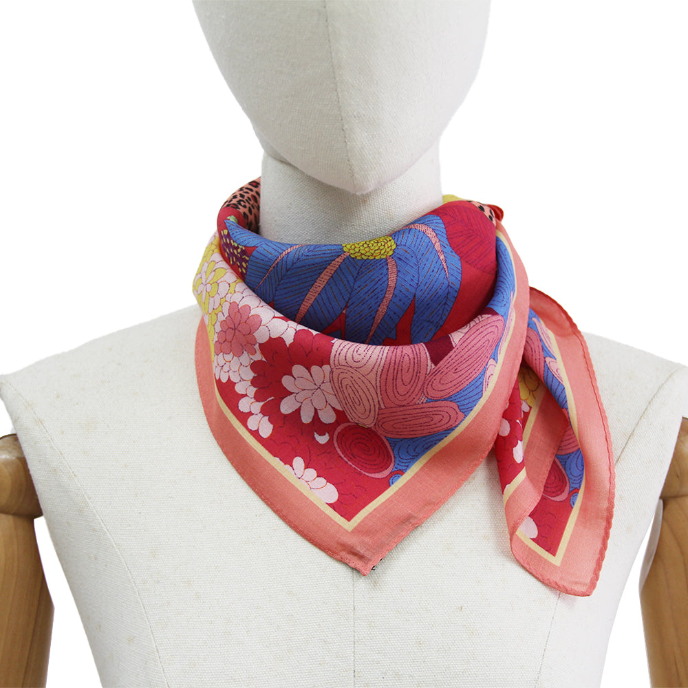 DANA XU 25”x25ââ‚?Rose Fiber Silk Scarf for Women Plant Fiber Eco-Friendly Breathable Naturally Scented Renewable Recycled