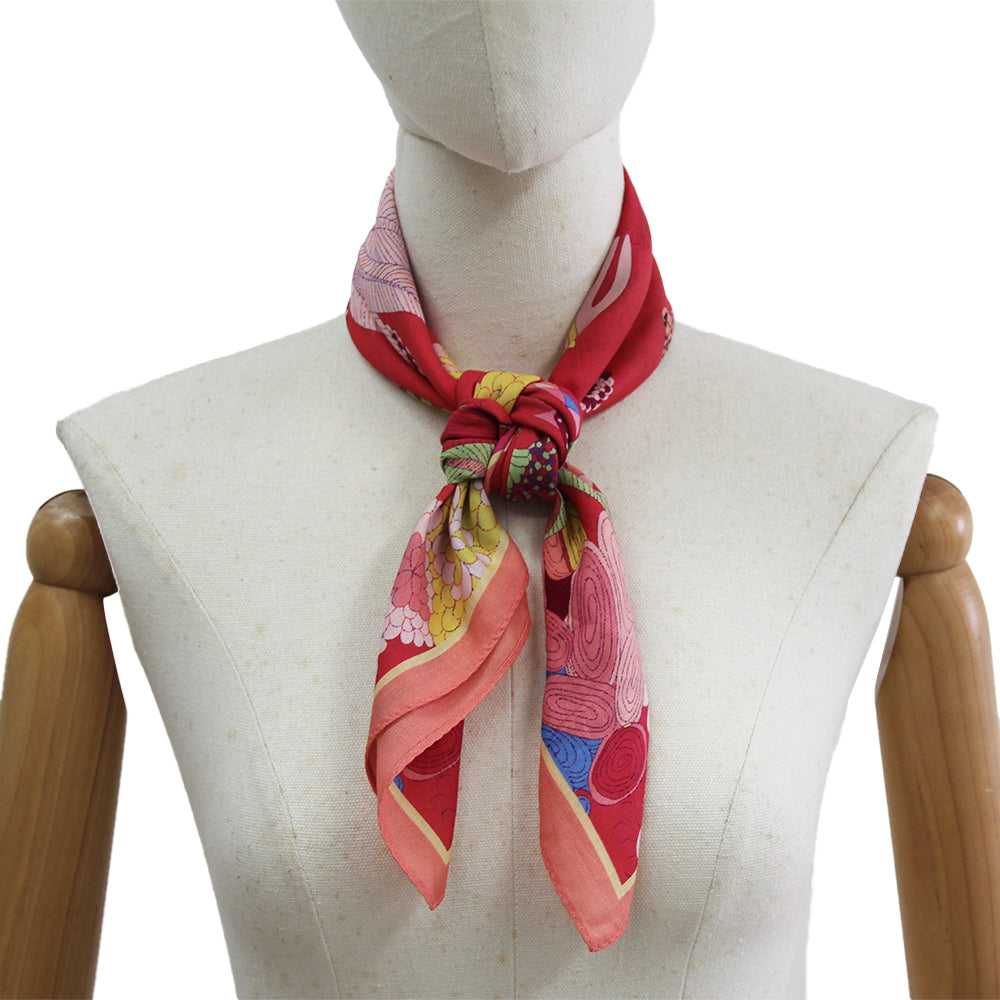 DANA XU 25”x25ââ‚?Rose Fiber Silk Scarf for Women Plant Fiber Eco-Friendly Breathable Naturally Scented Renewable Recycled