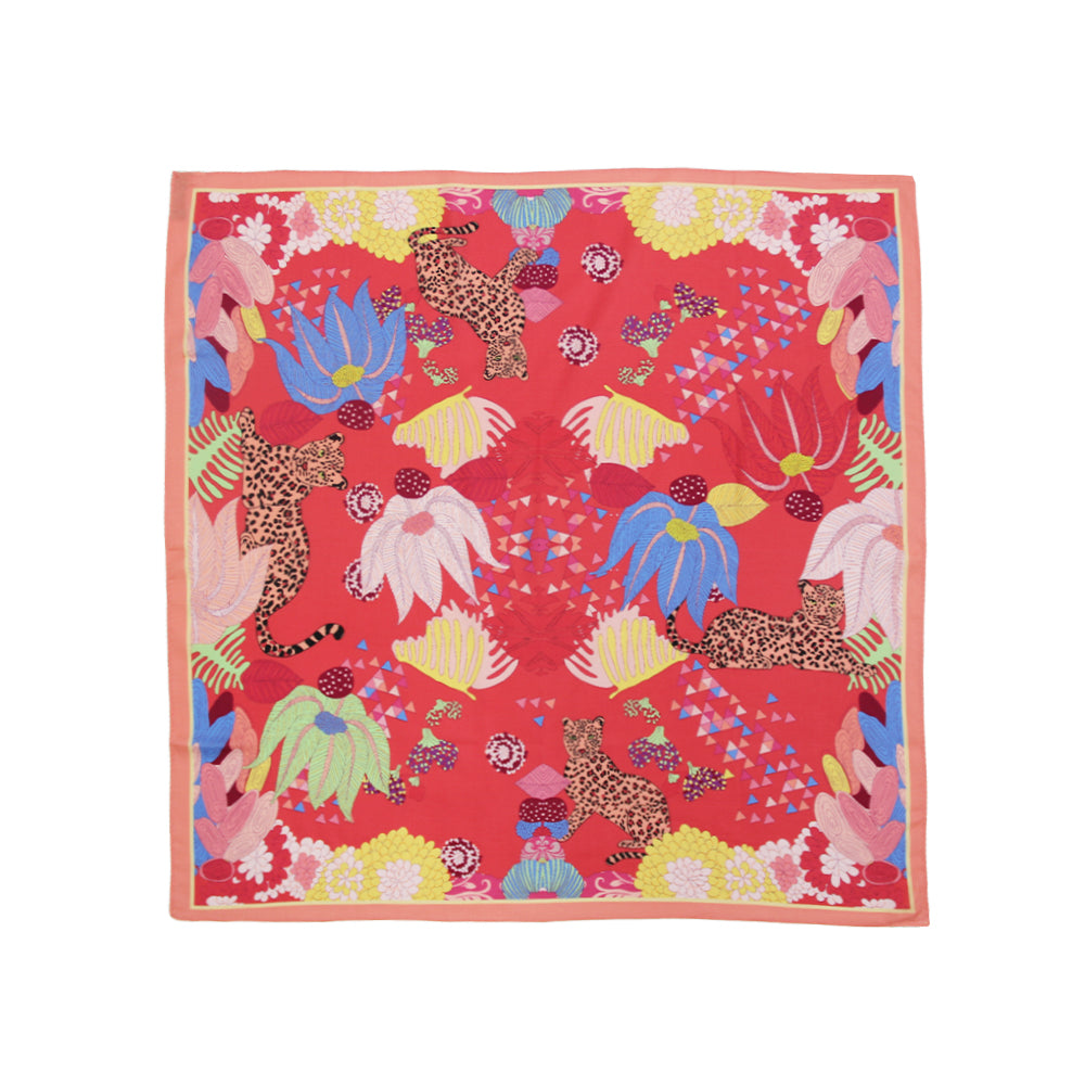 DANA XU 25”x25ââ‚?Rose Fiber Silk Scarf for Women Plant Fiber Eco-Friendly Breathable Naturally Scented Renewable Recycled