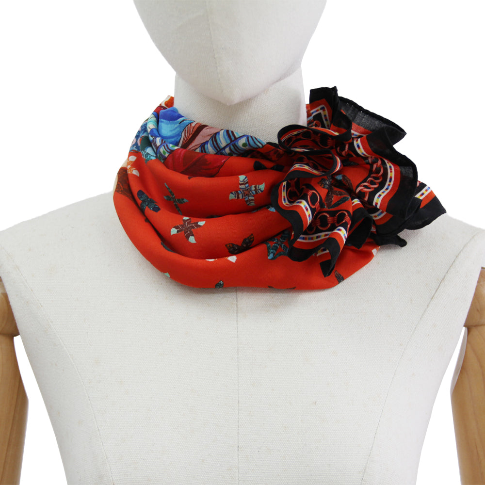 DANA XU 25”x25ââ‚?Rose Fiber Silk Scarf for Women Plant Fiber Eco-Friendly Breathable Naturally Scented Renewable Recycled