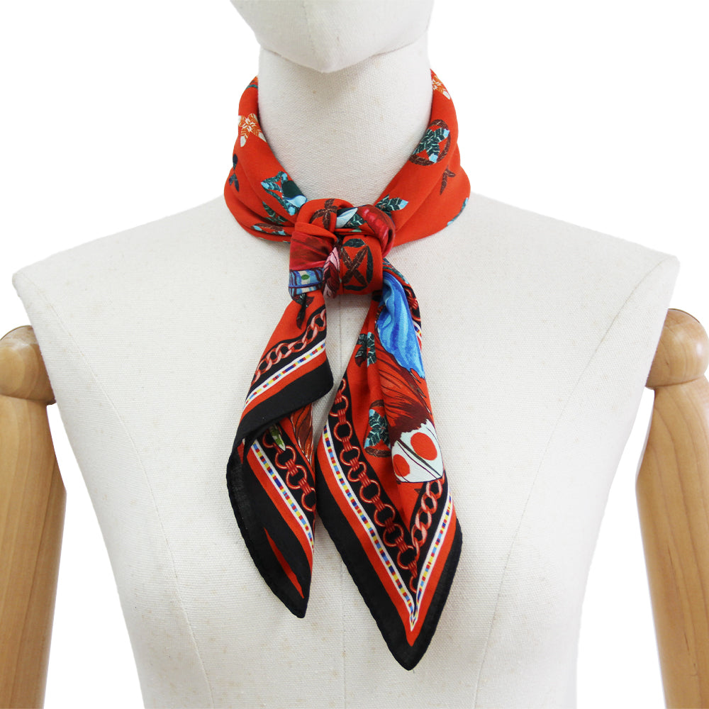 DANA XU 25”x25ââ‚?Rose Fiber Silk Scarf for Women Plant Fiber Eco-Friendly Breathable Naturally Scented Renewable Recycled