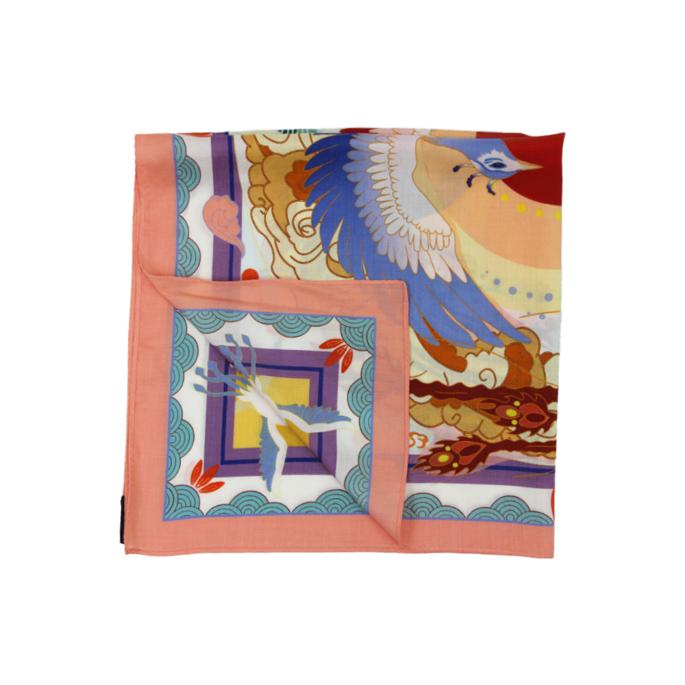 DANA XU 25”x25ââ‚?Rose Fiber Silk Scarf for Women Plant Fiber Eco-Friendly Breathable Naturally Scented Renewable Recycled