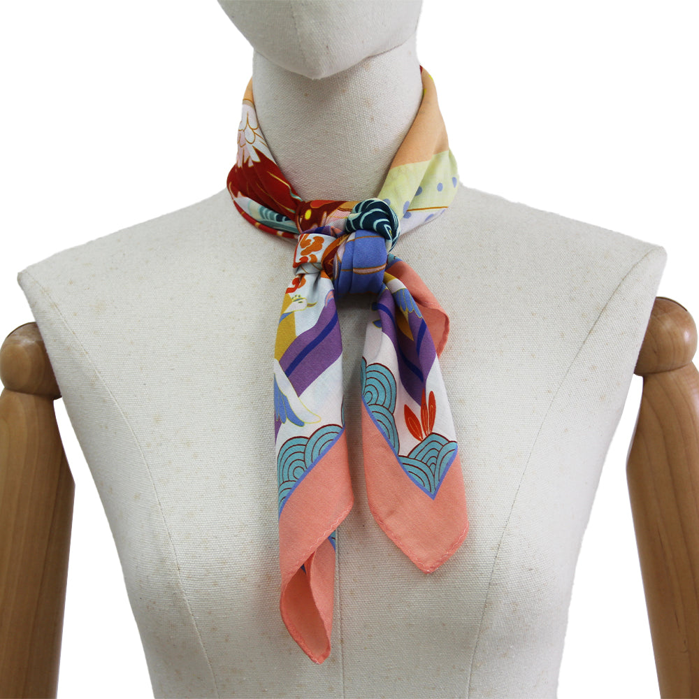 DANA XU 25”x25ââ‚?Rose Fiber Silk Scarf for Women Plant Fiber Eco-Friendly Breathable Naturally Scented Renewable Recycled