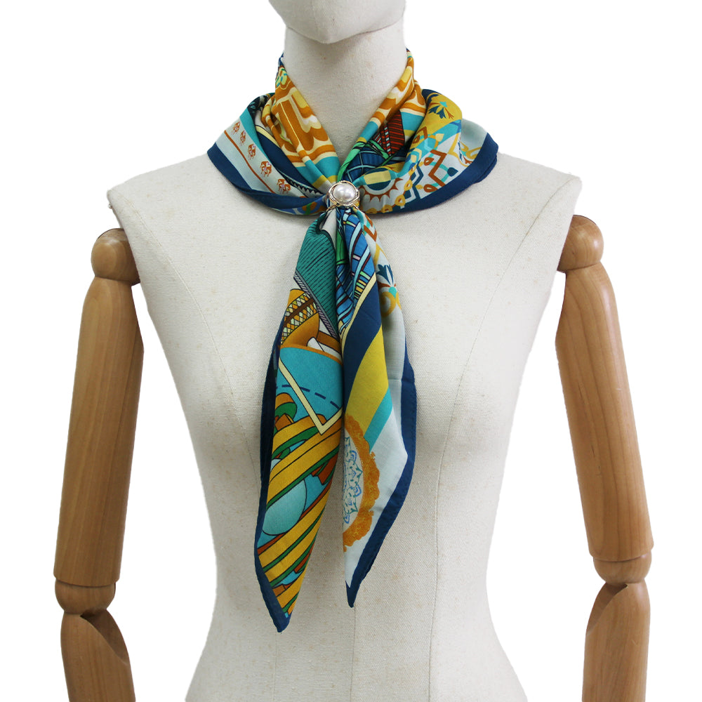 DANA XU 25”x25ââ‚?Rose Fiber Silk Scarf for Women Plant Fiber Eco-Friendly Breathable Naturally Scented Renewable Recycled