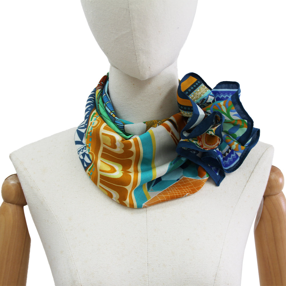 DANA XU 25”x25ââ‚?Rose Fiber Silk Scarf for Women Plant Fiber Eco-Friendly Breathable Naturally Scented Renewable Recycled