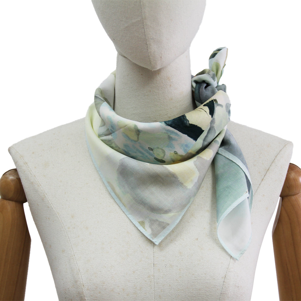 DANA XU 25”x25ââ‚?Rose Fiber Silk Scarf for Women Plant Fiber Eco-Friendly Breathable Naturally Scented Renewable Recycled