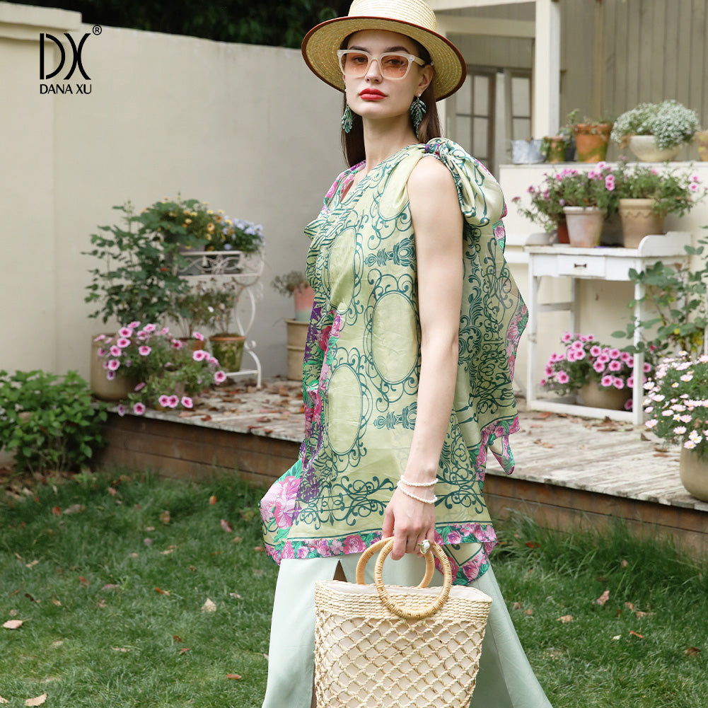 DANA XU Women's 100% Mulberry Satin Silk Pashmina Shawl Wraps Extra Large Floral Scarf for Evening Dresses, Soft Oversized