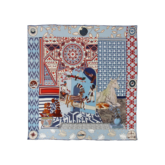 DANA XU 35”x35ââ‚?Rose Fiber Silk Scarf for Women Plant Fiber Eco-Friendly Breathable Naturally Scented Renewable Recycled
