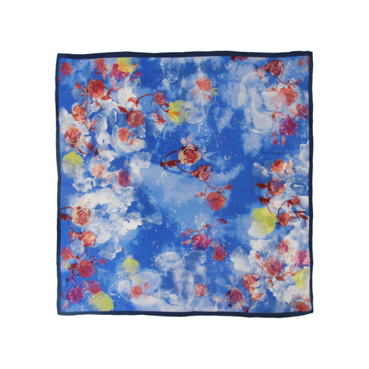 DANA XU 35”x35ââ‚?Rose Fiber Silk Scarf for Women Plant Fiber Eco-Friendly Breathable Naturally Scented Renewable Recycled