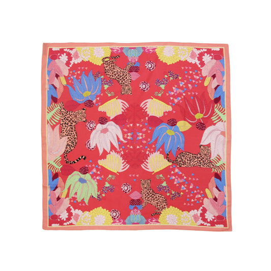 DANA XU 25”x25ââ‚?Rose Fiber Silk Scarf for Women Plant Fiber Eco-Friendly Breathable Naturally Scented Renewable Recycled