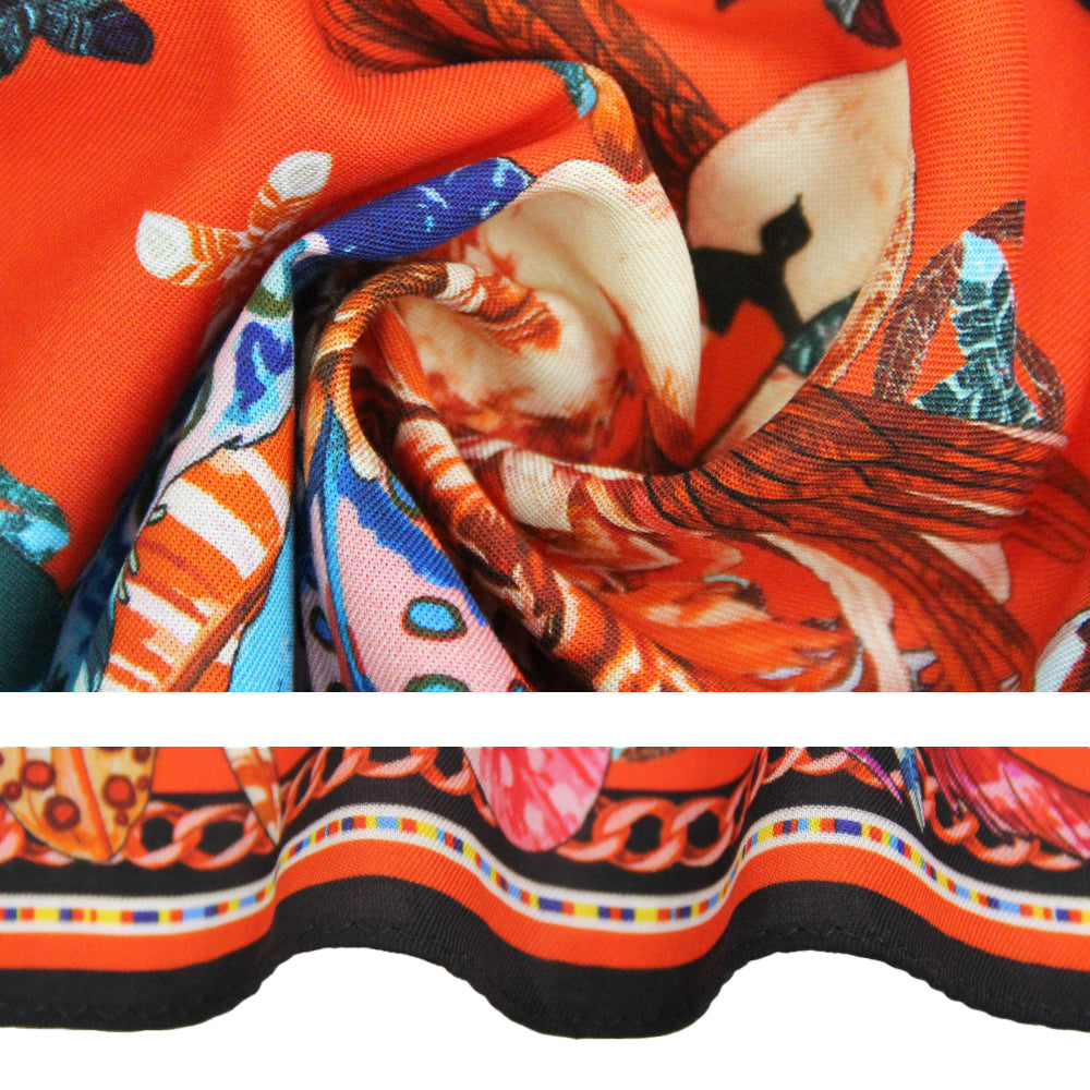 DANA XU 25”x25ââ‚?Rose Fiber Silk Scarf for Women Plant Fiber Eco-Friendly Breathable Naturally Scented Renewable Recycled