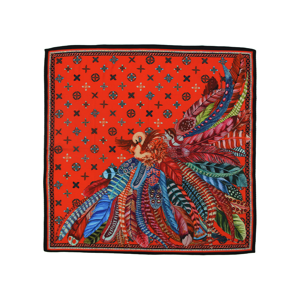 DANA XU 25”x25ââ‚?Rose Fiber Silk Scarf for Women Plant Fiber Eco-Friendly Breathable Naturally Scented Renewable Recycled