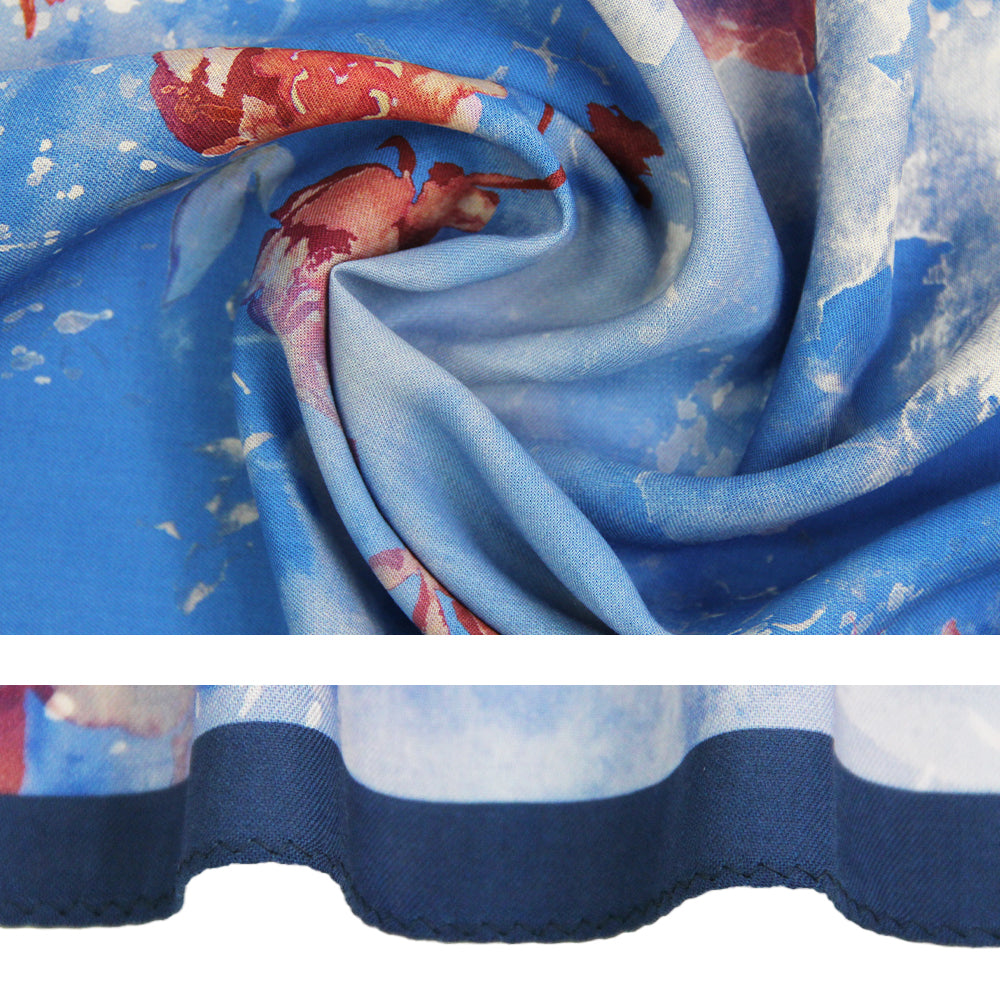 DANA XU 25”x25ââ‚?Rose Fiber Silk Scarf for Women Plant Fiber Eco-Friendly Breathable Naturally Scented Renewable Recycled