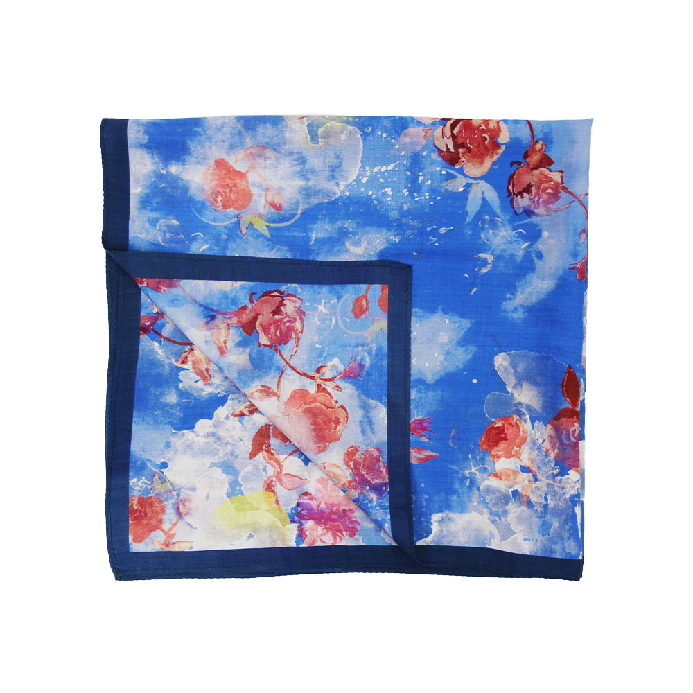 DANA XU 25”x25ââ‚?Rose Fiber Silk Scarf for Women Plant Fiber Eco-Friendly Breathable Naturally Scented Renewable Recycled