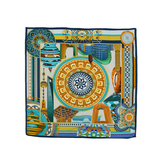 DANA XU 25”x25ââ‚?Rose Fiber Silk Scarf for Women Plant Fiber Eco-Friendly Breathable Naturally Scented Renewable Recycled